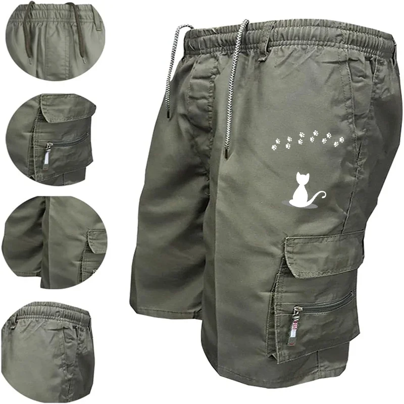 

Мужские тактические шорты-карго, модные карманные летние тактические шорты-карго в стиле милитари, спортивные повседневные мужские шорты для бега, работы и пешего туризма