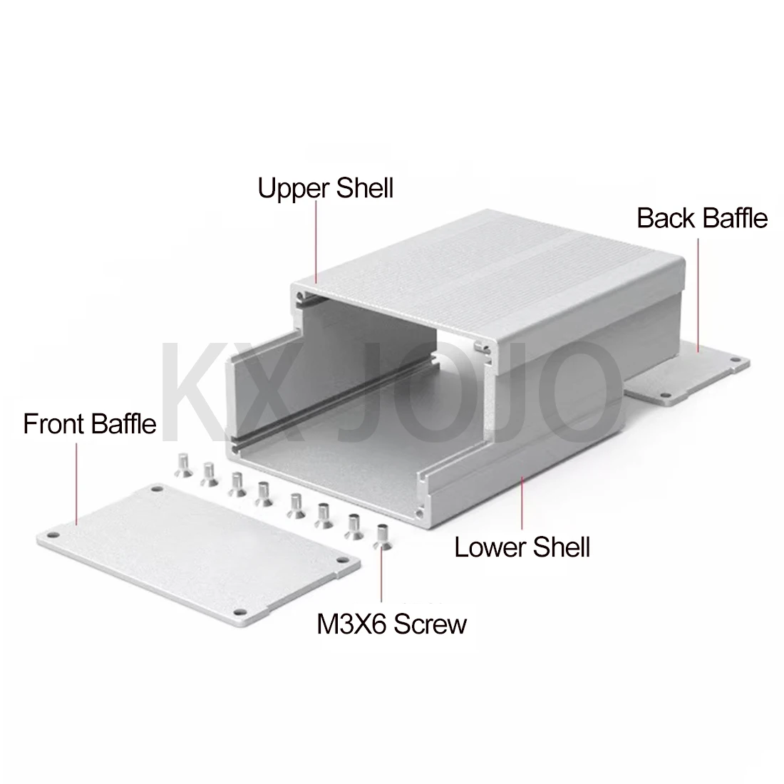 Aluminium Behuizing Waterdichte Doos 76*46Mm Profiel Behuizing Aangepaste Power Controller Legering Instrument