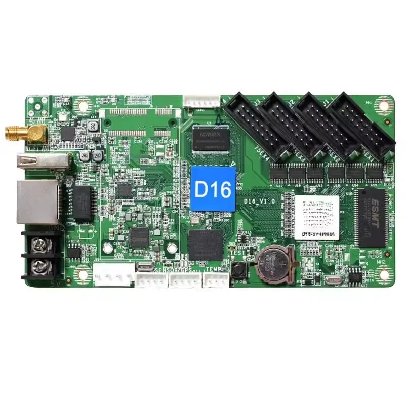 HD-D16 full-color module USB flash drive 4G motherboard LED display asynchronous control card WiFi