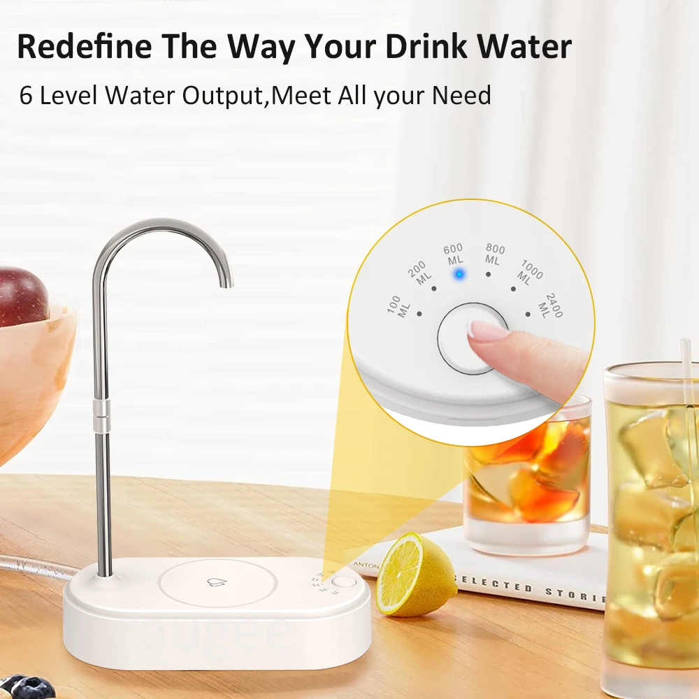 Electric Drinking Water Pump Automatic Water Dispenser For Gallon Drinking Water Bottle Pump For Home Office Portable Cold Water