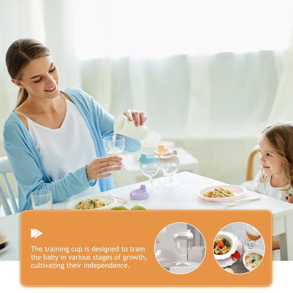 

150Ml Toddler Learning Cup Spill-Proof Plastic Sippy Cup with Lid Measurable Ounce Markings Travel Friendly Baby Drinking Bottle