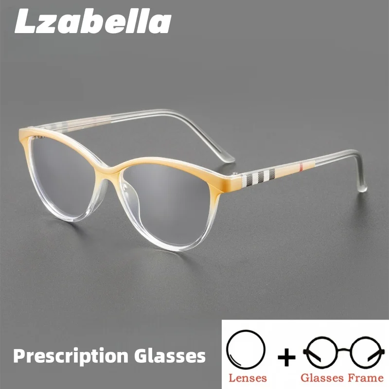 

New Fashion Prescription Eyeglasses Men Women TR90 Progressive Glasses Cat's Eye Myopia Hyperopia Anti-Blue Light Eyewear 923