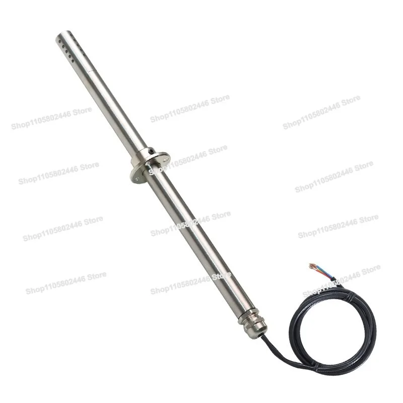 RS485 Stainless Steel Temperature and Humidity Sensor, Humidity Module High Temperature SHT30 Probe Modbus Current Transmitter