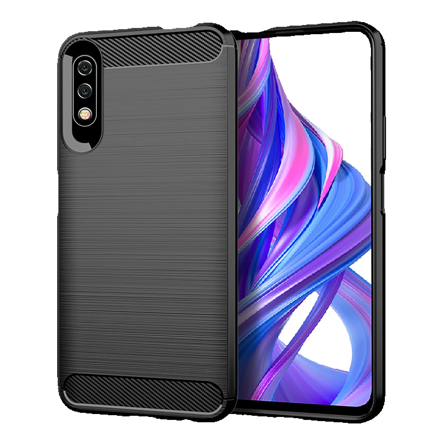 For Honor 9X 9 Lite 9N 9c Shockproof Carbon Fiber Phone Cover For Honor 9x Pro Premium 9i 2018 9lite Soft Silicone Case