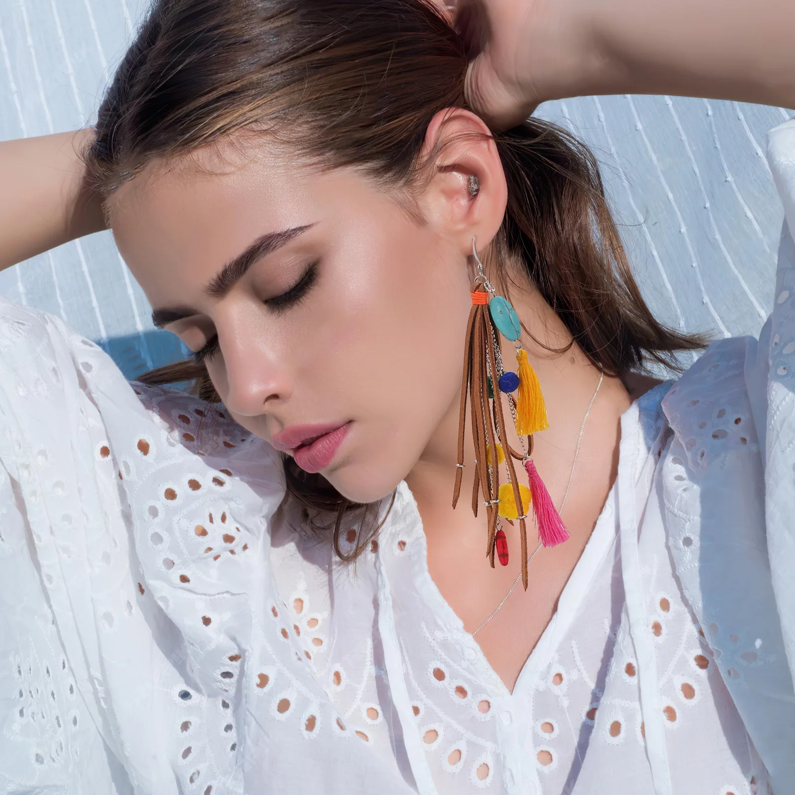 

1 Roll 2.6Mm Faux Cord Braided Bracelets Necklaces Diy Jewelry Making Thread Craft Accessories Khaki Faux Suede Rope