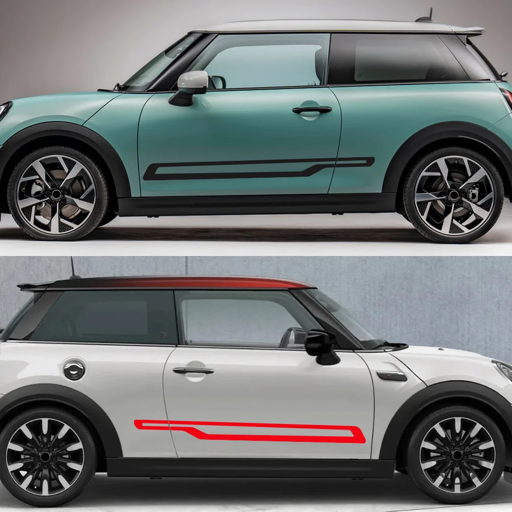 ل MINI شريط باب السيارة الجانب ملصقات عدة التفاف غطاء الفينيل مقاوم للماء المركبات البلاستيكية ملصقات اكسسوارات السيارات الخارجية
