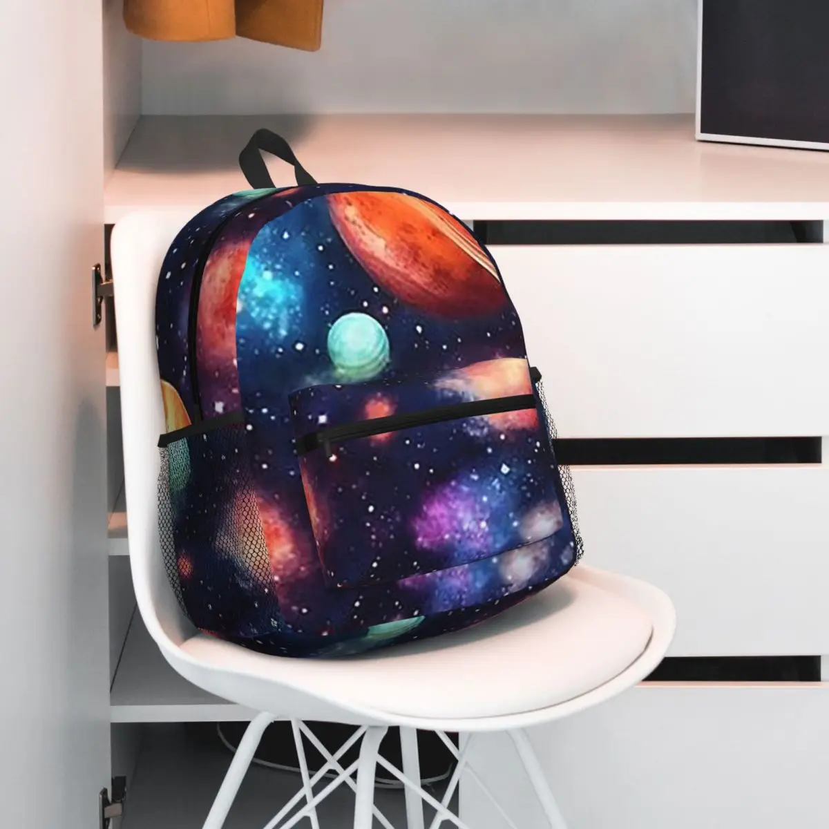 Solar System Space Planets Universe Student Backpack School Bag Hiking Travel Daypack for Boys Girls Bookbag Shoulder Bags