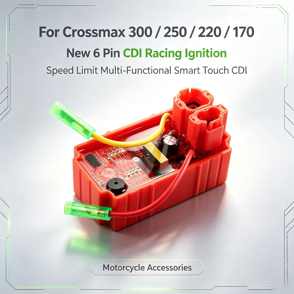 New 6 Pin Cdi Racing Ignition Motorcycle Accessories Speed Limit Multi-functional Smart Touch CDI For Crossmax 300 250 220 170