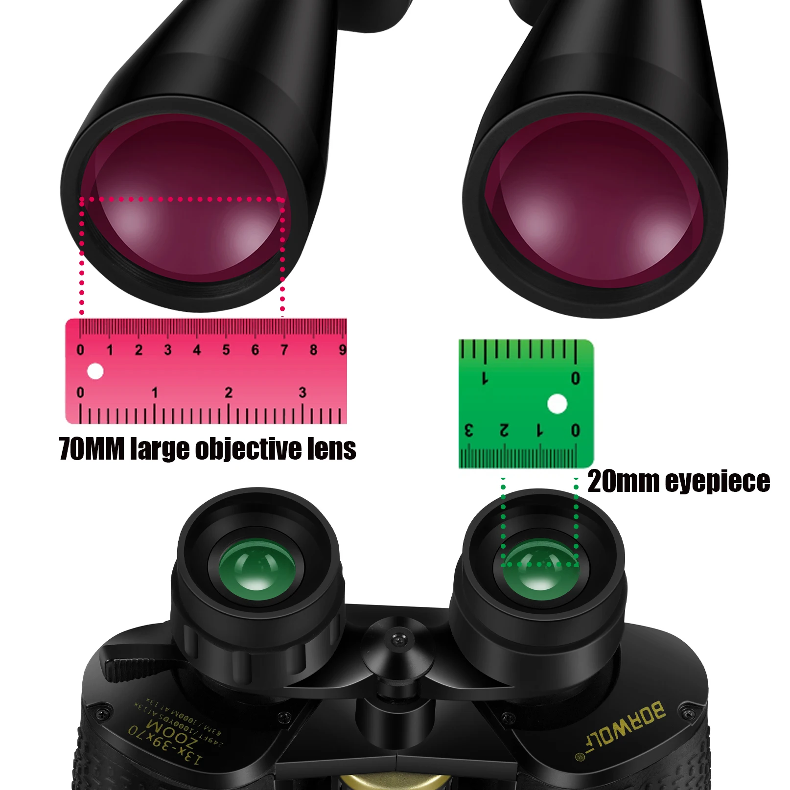 BORWOLF 13-39X70 ED High Magni - National Geographic Telescope 70Mm ulasan dan harga