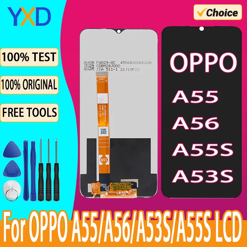 LCD Display For OPPO A55S LCD Display Touch Screen Digitizer Assembly For OPPO A55 A56 A55S A53S LCD Screen Replacement