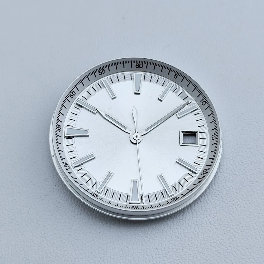 33mm Dial Paired with 8215 Movement C3 Luminous Black White Blue Face Watch Accessories Parts