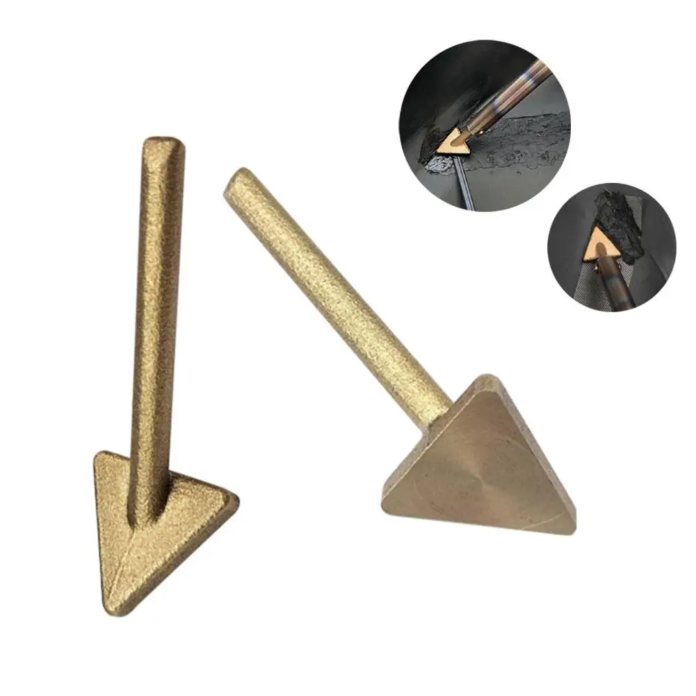 Plastic Repair Triangular Copper Smoothing Head Plastic Soldering 60 Welding Iron Kit Watt Repair Welder Plastic Parts Auto P7R8