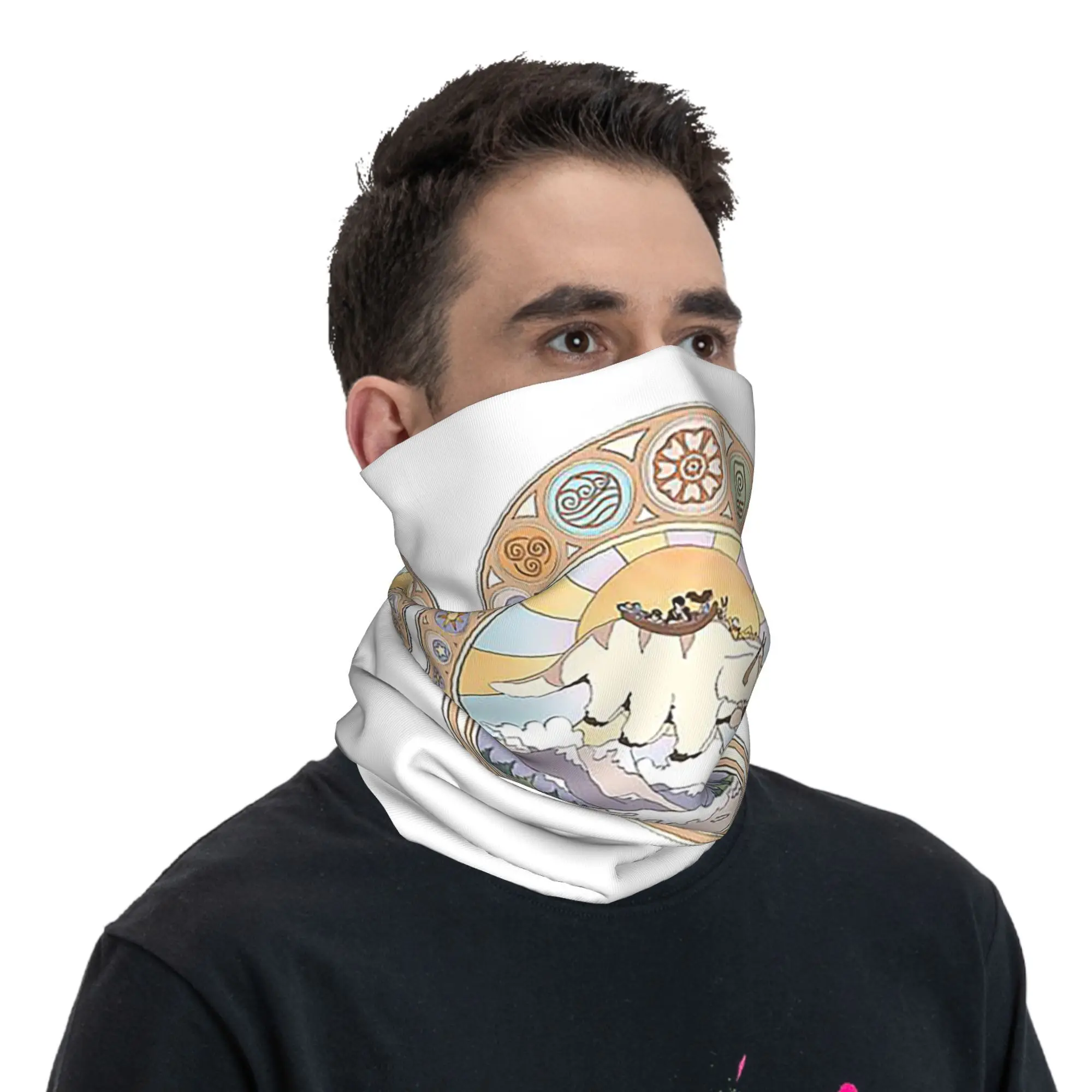 تصميم الصورة الرمزية والعناصر غطاء الرقبة باندانا قناع مطبوع وشاح متعدد الوظائف لركوب الدراجات