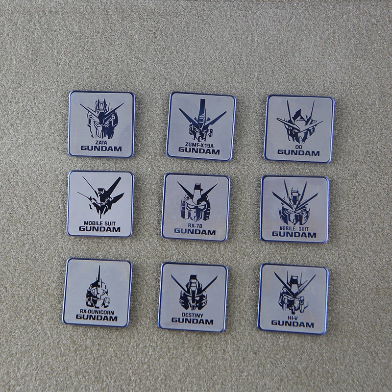 Gundam Series Metal Patches Tactical Warrior Badge DIY Sticker For Clothes Vest Jacket Decor 9 Model Mobile