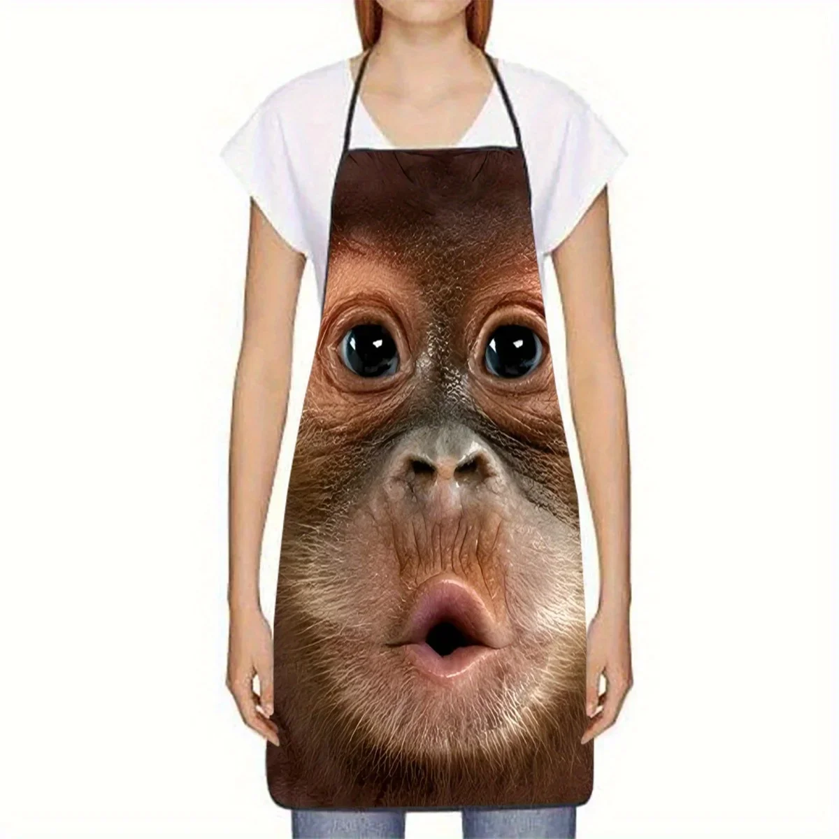 Apron Kitchen Man Half Aprons for Woman Kitchen Apron Gorilla Bear Print Baking Design Stylish Smooth Surface
