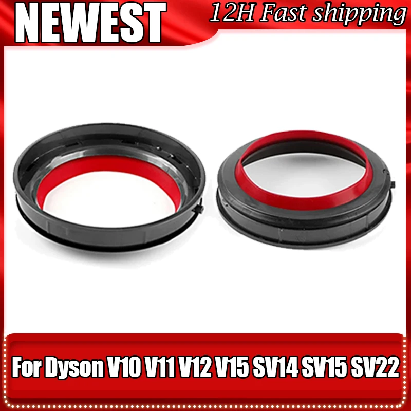 Dust Bin Base Lid Top Sealing Ring For Dyson V10 V11 V12 Vacuum Cleaner Bottom Bucket Cap Dust Collector Box Cover Seal Clamp