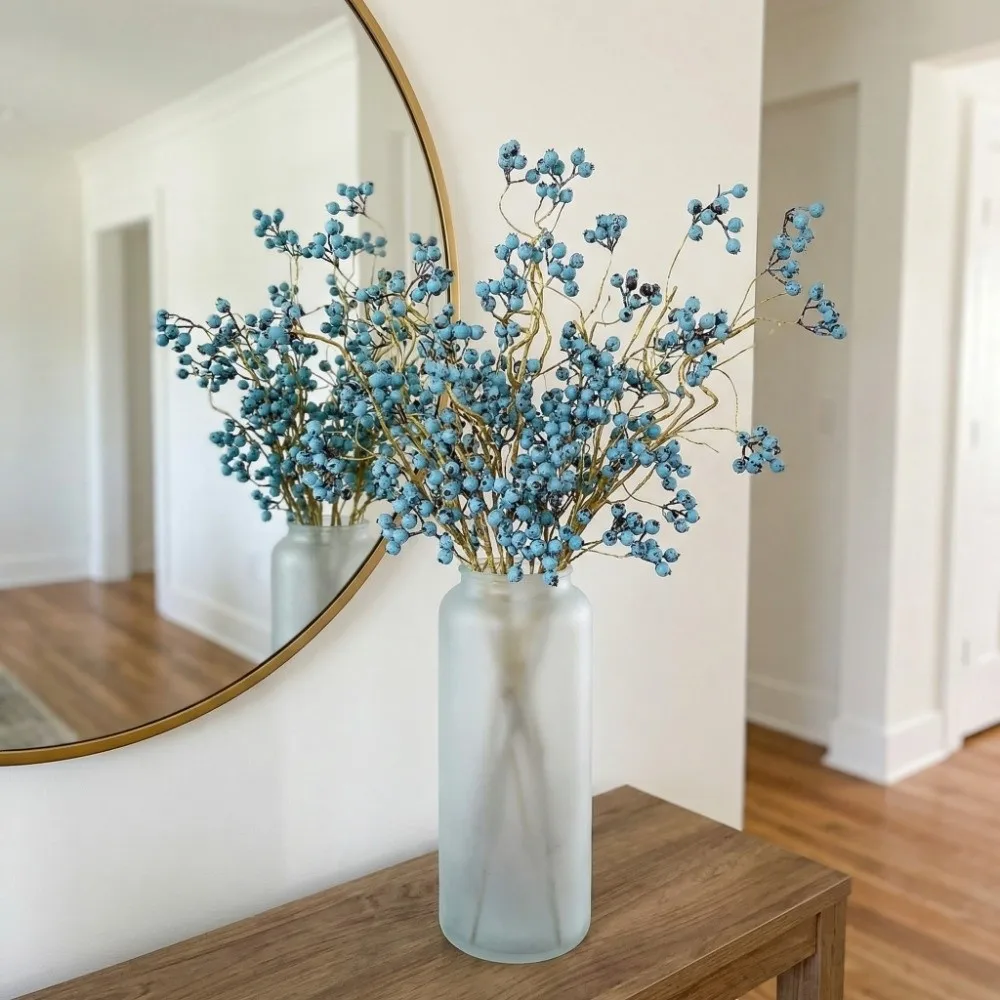 

Faux Good Luck Fruits Artificial Foam Berries Branch Fruits Flower Luxury Simulation Fruit Tree Elegant Plastic Fake Plants