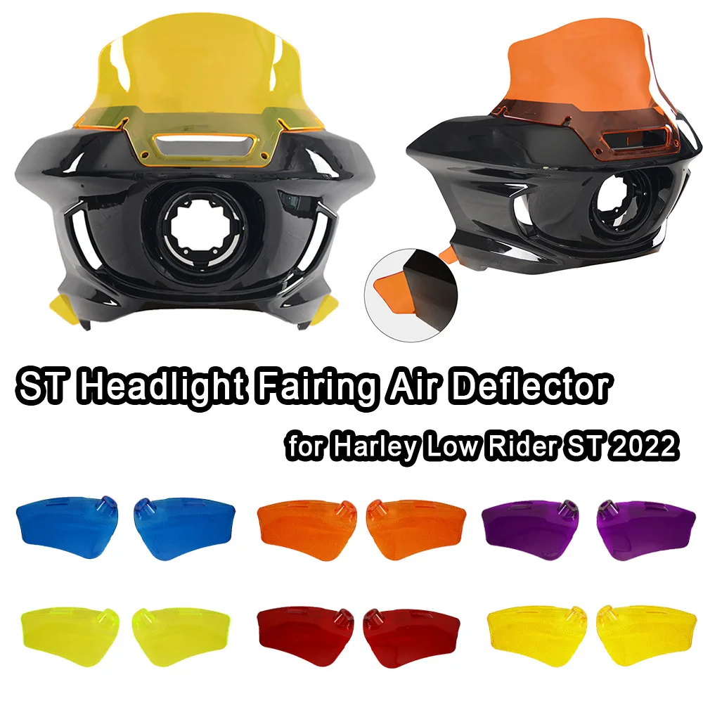 Motorcycle Colorful PC ST Headlight Fairing Air Deflector for Harley Low Rider ST 2022 High Quality