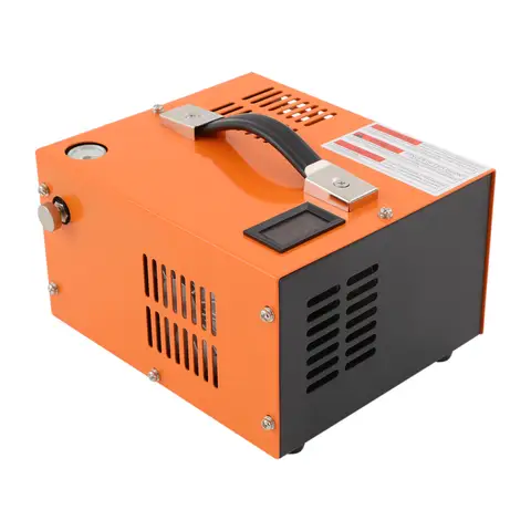 300W 12V 110V Dual Power PCP Air Compressor, 4500PSI High Pressure Air Pump,Brushless Motor Portable Inflation Pump For PCP Air Gun, US Plug