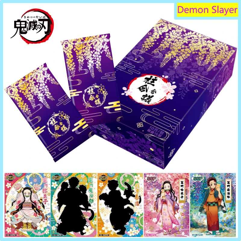 

Demon Slayer Booster Box Japanese Anime Character Limited Rare Collection Cards TCG Lovers Puzzle Toys Children Birthday Gifts