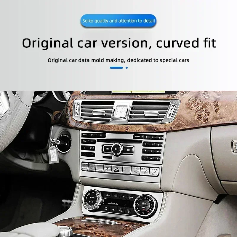Car Center Console Air Conditioning CD Control Panel Cover Trim For Mercedes Benz CLS 350 cls300 W218 2012 2013 Auto Accessories