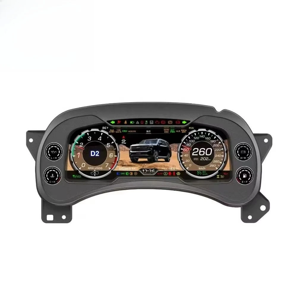 

Цифровая приборная панель RoadNavi LCD для Cadillac Escalade, GMC Tahoe, Silverado 2000-2006: спидометр и панель приборов