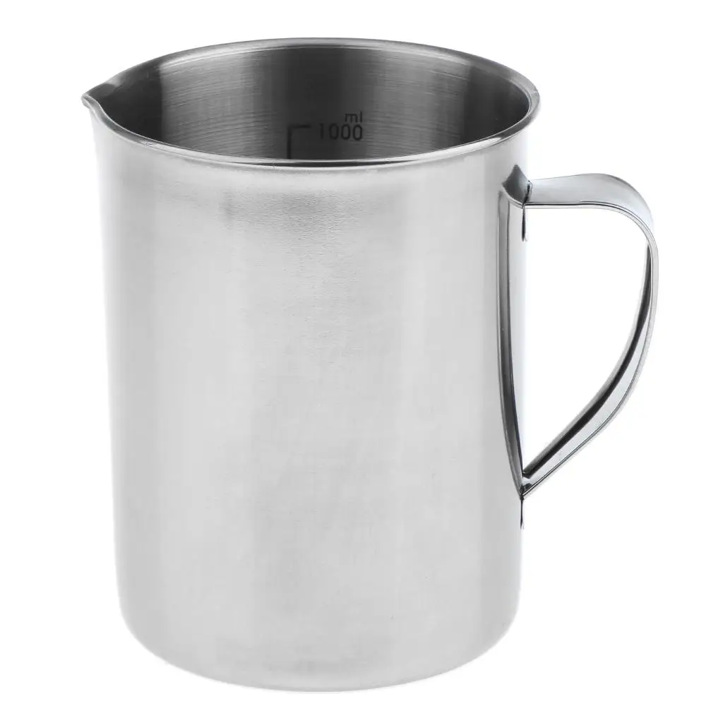 Stainless Steel Measuring Handle Cup Jug Home Cooking Bakery Kitchen 17.6/