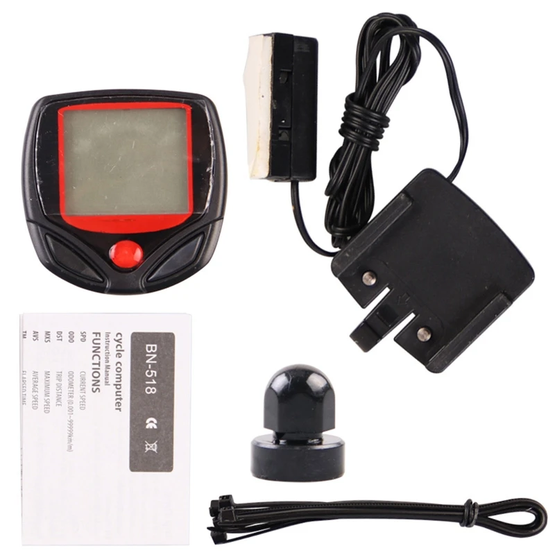 MTB Bike Velocímetro Reloj Inalámbrico Automático Pulso Computadora Bicicletas Odómetro