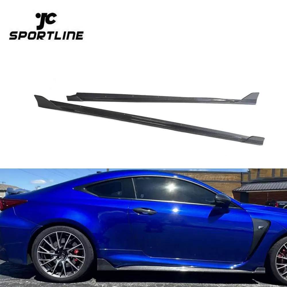 

RCF Carbon Fiber Car Side Blades Side Skirts for Lexus RC-F 2005-2018