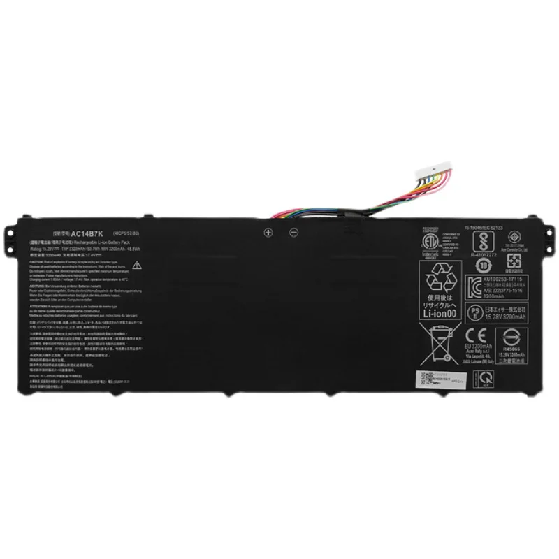 15.28V 50.7Wh  AC14B7K Laptop Battery For Acer Aspire Swift 3 SF314-54 SF314-56G Spin 5 SP515-51GN KT.00407.003