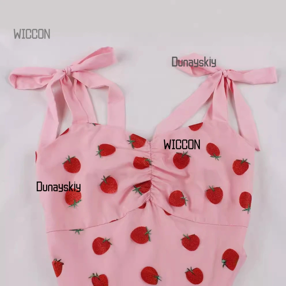 Natale fragola stampa vita maglia dimagrante vestito Lolita estate Anime Jirai Kei kawaii spiaggia quotidiana festa di Halloween cosplay