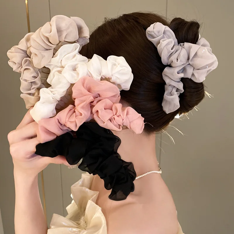 

Korean Fashion Big Fold Fabric Hair Claw Clip Simple Girls Updo Hair Clip Claw Clamp Headwear Women Hair Accessories