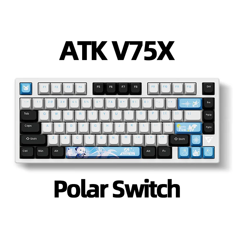 ATK VXE V75X Mechanical Keyboard 3 Mode Wireless Bluetooth Game Keyboard RGB Hot Swap Gasket Custom Game Keyboard