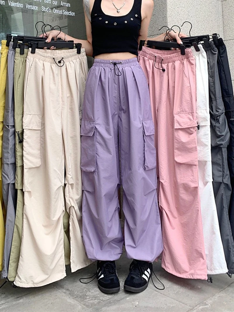 السراويل البضائع النسائية الكورية الخريف البوليستر مضلع الفني منقوشة لينة القوطية محكم أنيقة الكلاسيكية الحد الأدنى التنقل #2