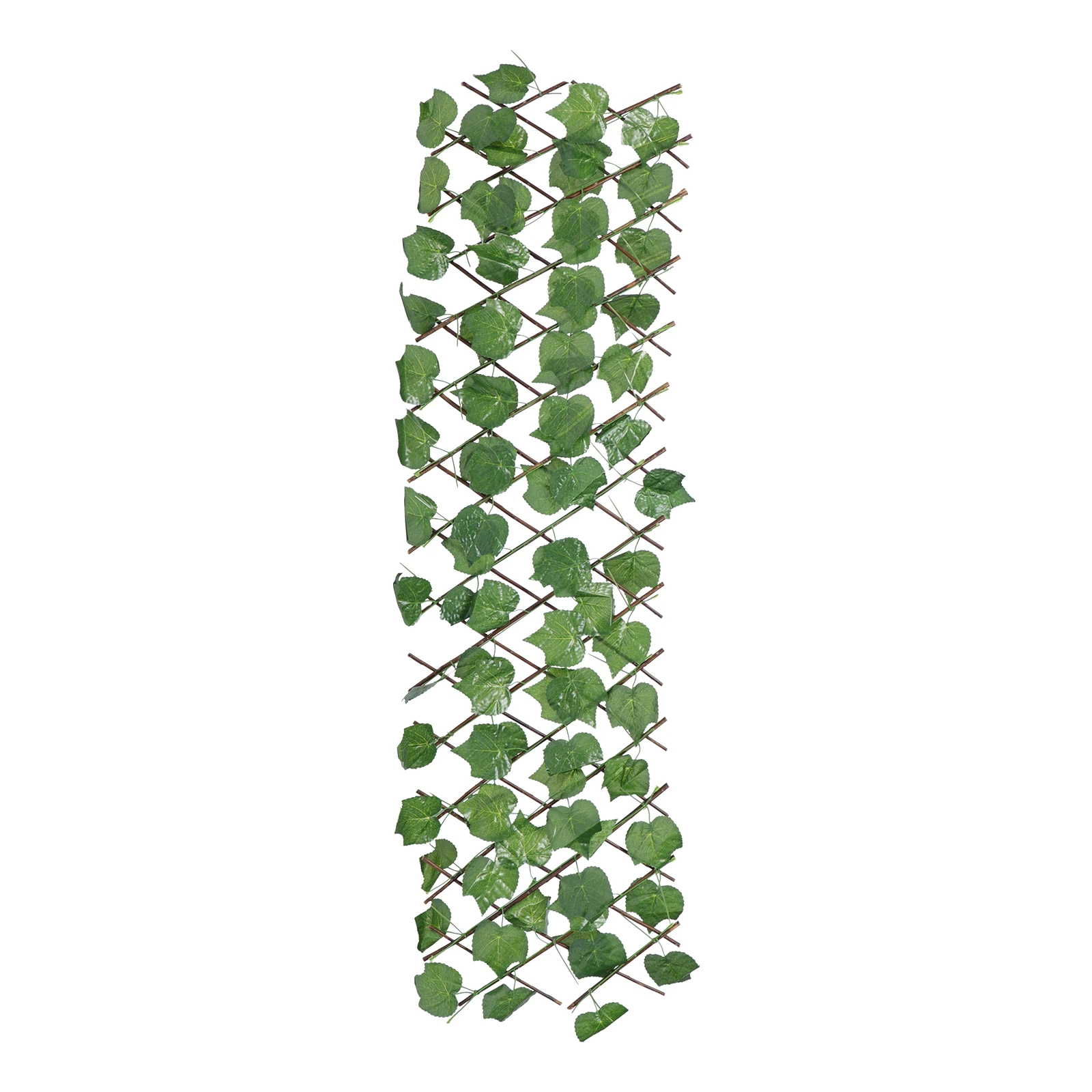 

Plastic Artificial Leaf Fence Green Plant Railing Garden Stretchable Border Edging Vines Realistic Weather Proof