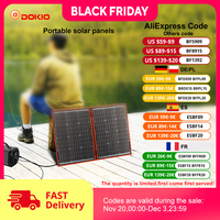 Dokio 18V 100W Flexible Foldable Solar Panel 12V Controller Portable Solar Panel For Camping/Travel/RV