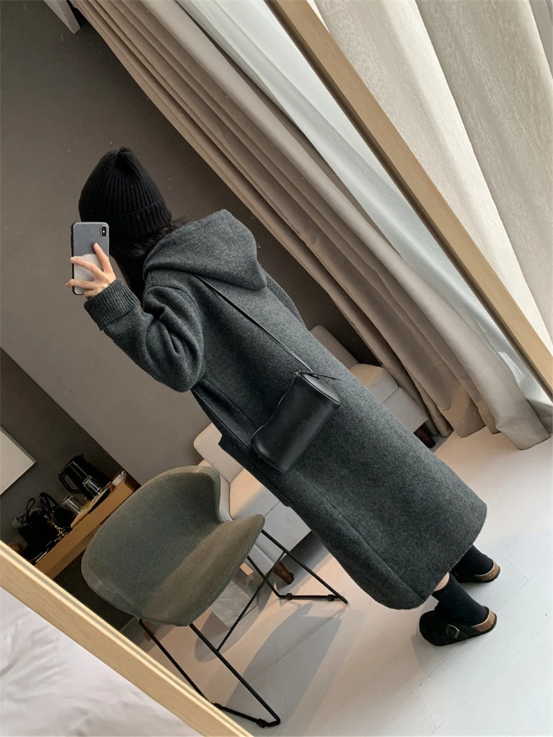 Autumn Winter Plus Size Pregnant Woman Coats Long Loose Buttons Fly Maternity Knitted Cardigans Pregnancy Knitting Jackets Warm