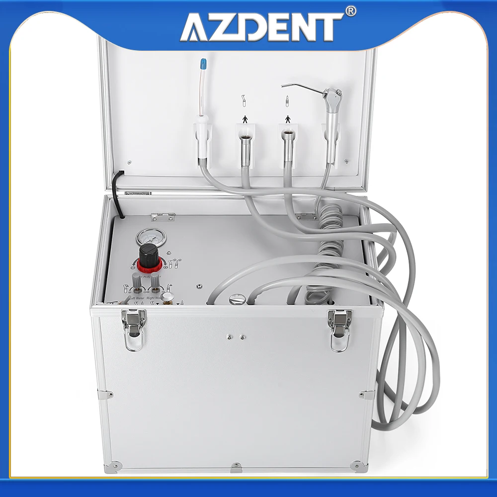 Azdent Dental Portable Dental Unit with Air Compressor