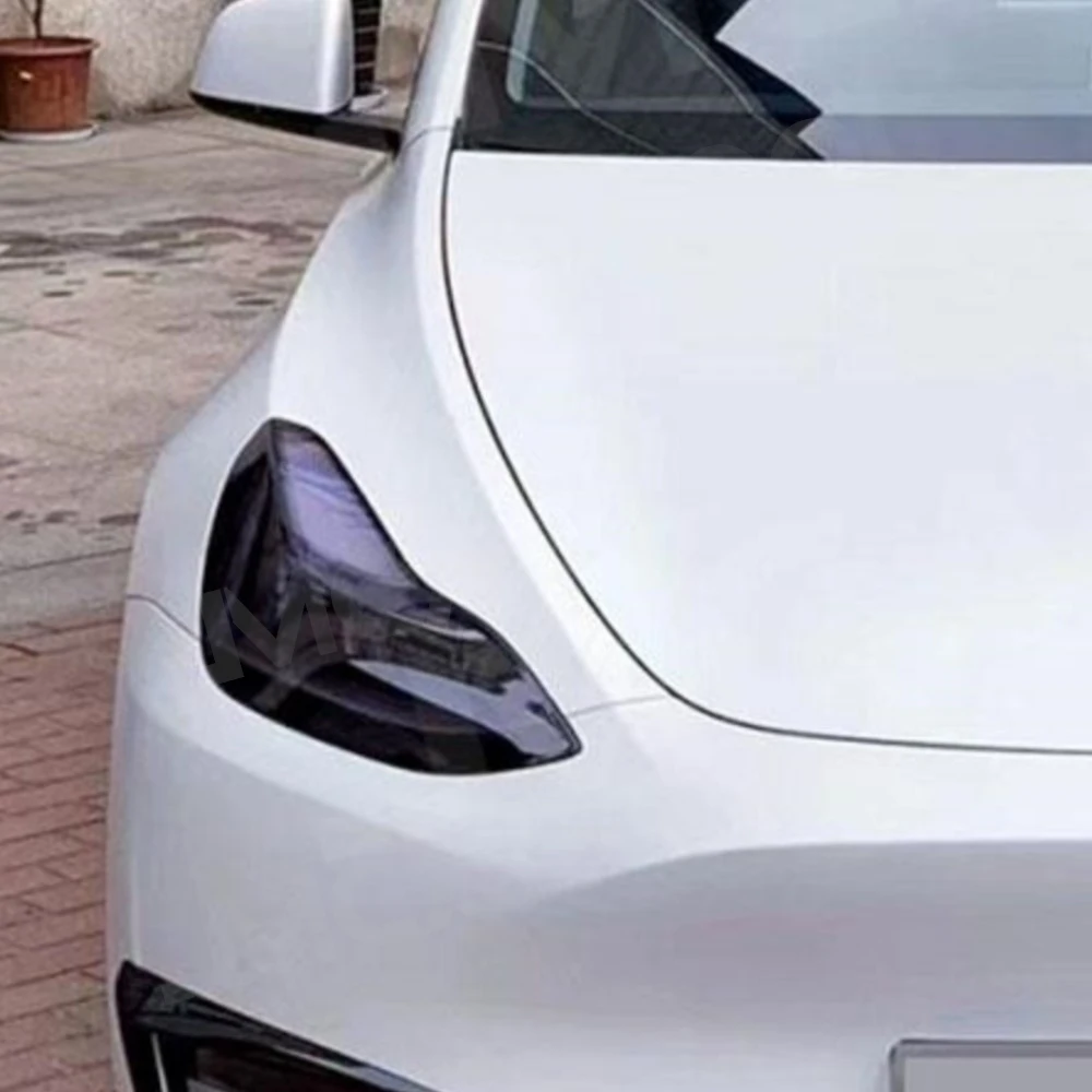 

JMCARCOOL Carbon Fiber ABS Front Lip Spoiler for Tesla Model Y 2021+ 3Pcs/Set Front Bumper Lip Chin Spoiler Car Body Kit