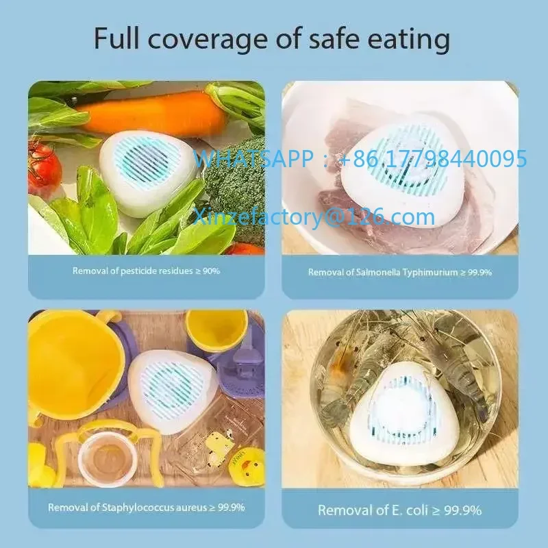 قطعة واحدة قابلة للتخصيص لتنقية الفواكه والخضروات المنزلية متعددة الوظائف، غسالة خضروات أوتوماتيكية محمولة #3