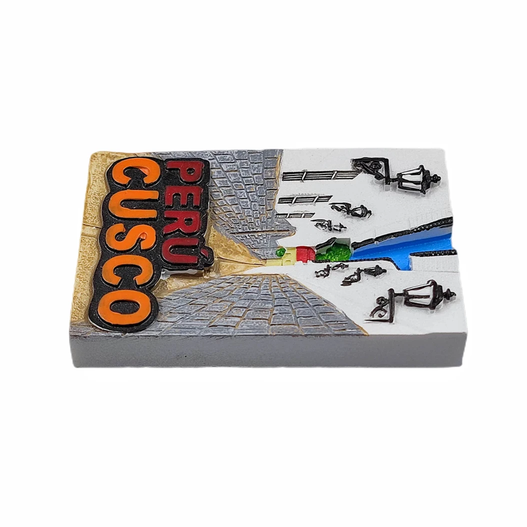 مغناطيس ثلاجة ثلاثي الأبعاد مصنوع يدويًا من الراتنج ، ديكور للمنزل والمطبخ ، هدية تذكارية ، المكسيك