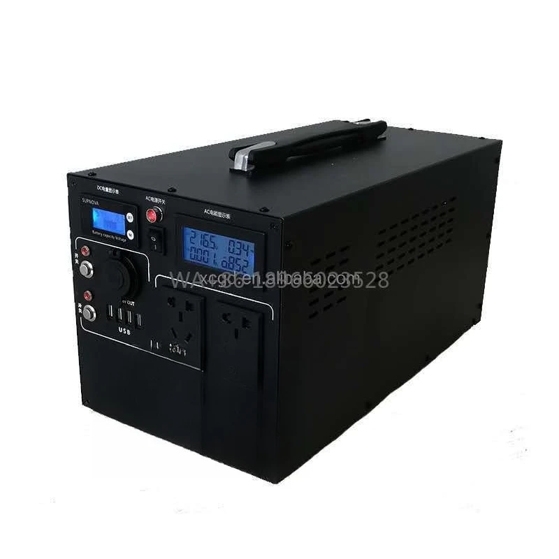 

Lithium Iron Phosphate Battery Outdoor Portable Usb Power Supply 220v 1000wh 48v 5v Ac Dc Li-ion Lithium Batteryheat sink