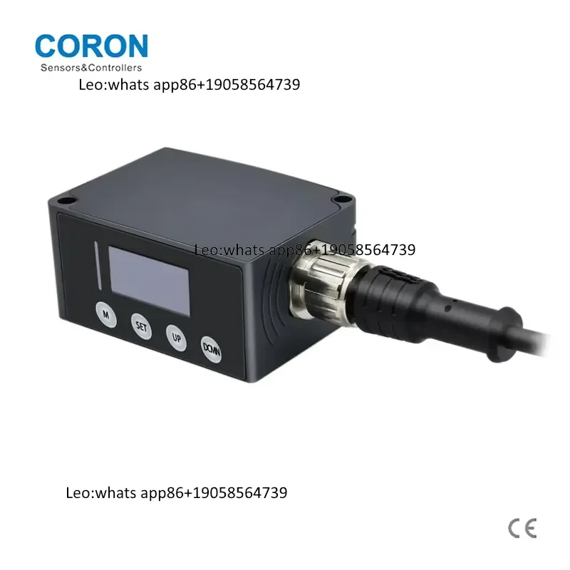 CORON GLZ-D20MPUIR Distance Sensor PNP Analog RS485 Output M12 Connector High-Precision Red Semiconductor Optical