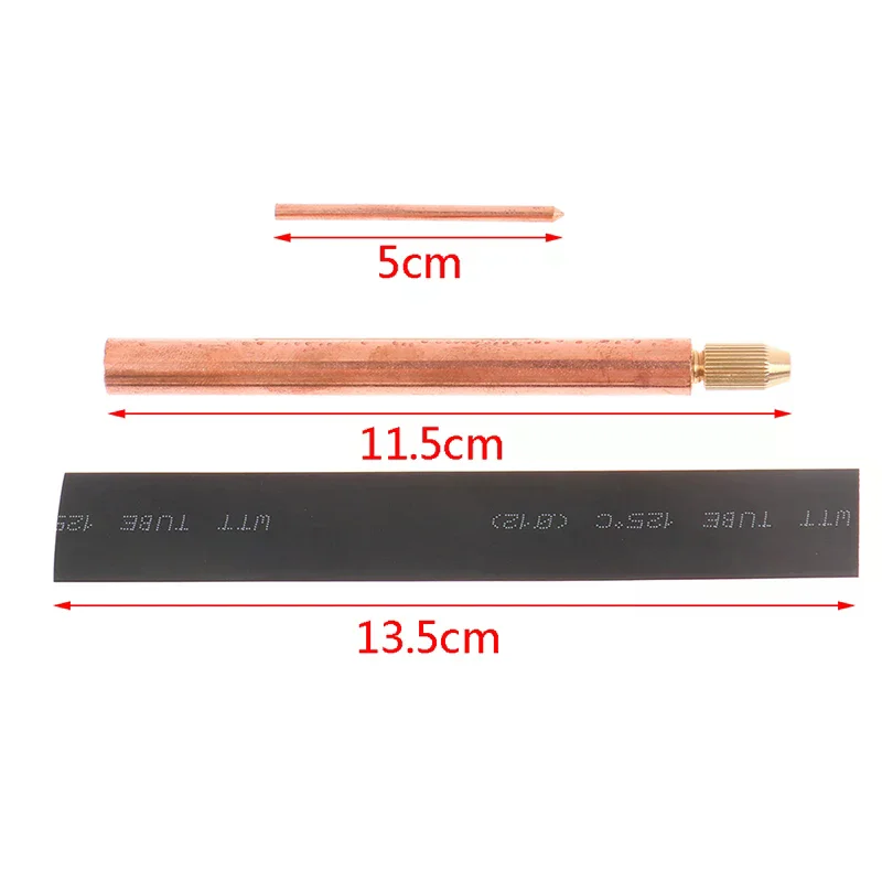 1Set Battery Spot Welding Pen Handheld, 3mm Copper Core DIY Point Touch Welder Tool for Battery Pack Assembly