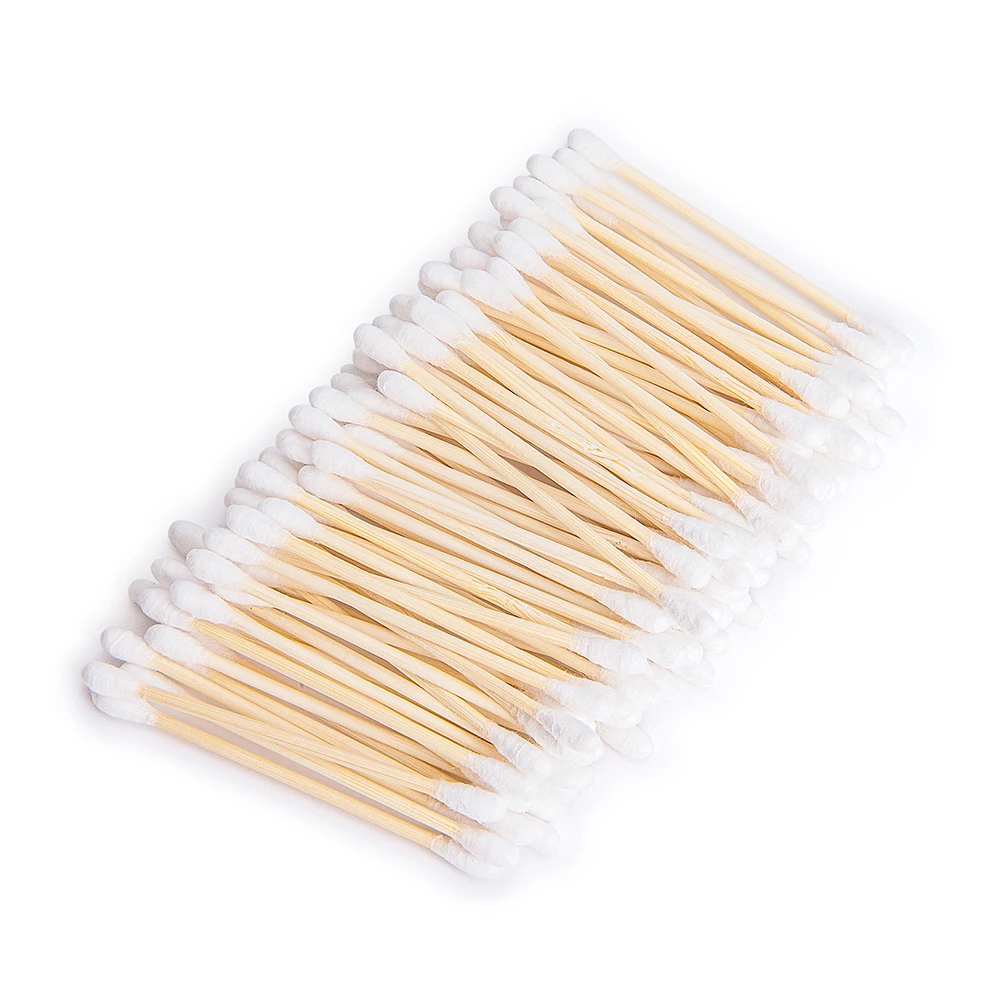 5 bag /500 pcs One-time cotton swabs, cotton pads,  cleaning swabs, makeup tools, cotton pads Clean the eyes,Makeup remover