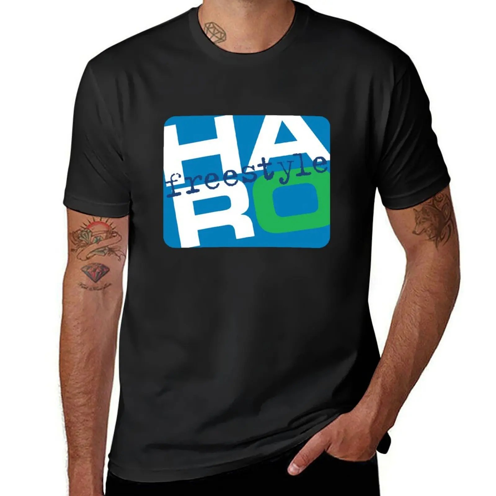 

Haro Freestyle Blue T-Shirt plus size tops blanks customizeds Men's t shirts