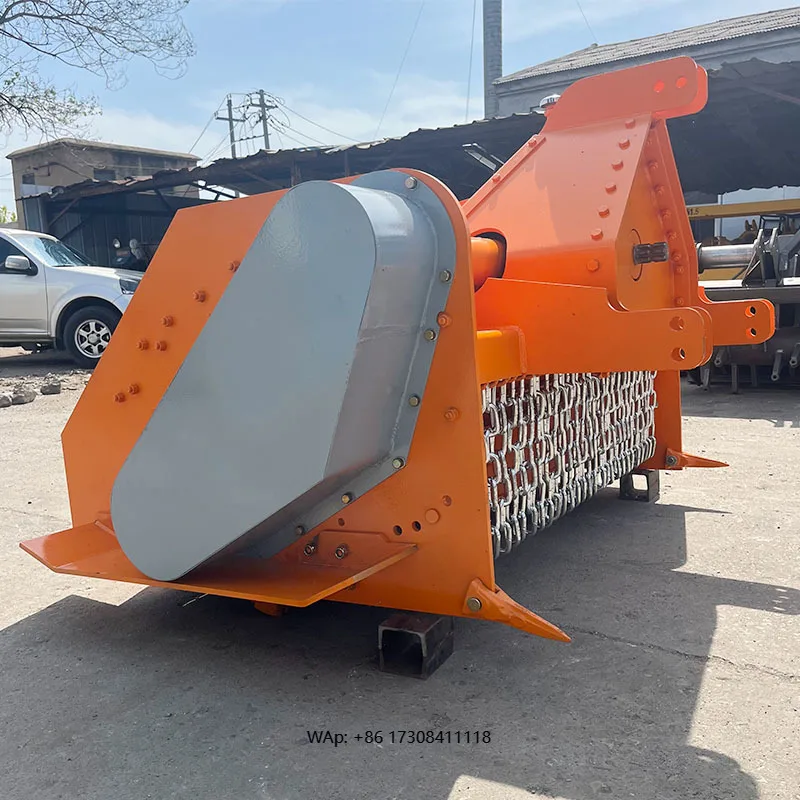 

High Efficiency Farm Equipment Tractor Mounted Stone Crusher Machine Soil Crusher for Farmland Land Improvement Rock Pulverizer