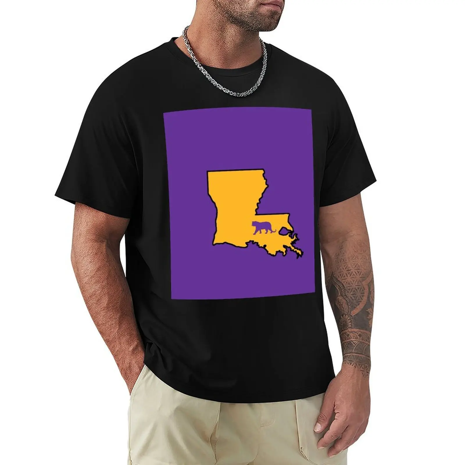 Baton Rouge Louisiana Tiger T-Shirt Quick Dry Fishing T-Shirt