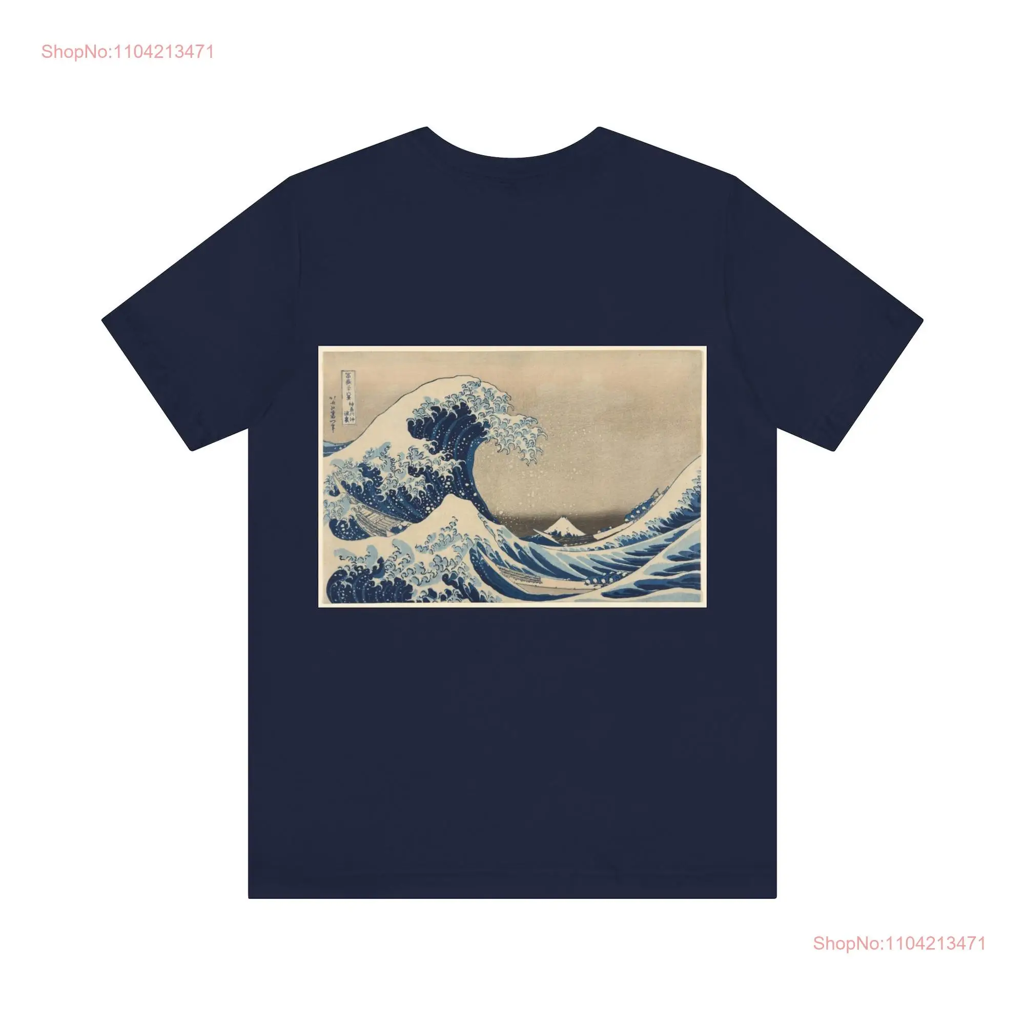 Japanese Big Waves tee Katsushika Hokusai T Shirt Ukiyoe Tokaido Gojyusantsugi classic jersey short sleeve