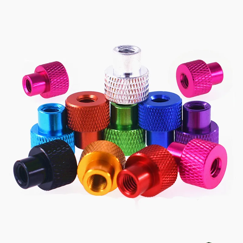 

F9 5pcs M3 M4 M5 M6 M8 Colourful Aluminium Alloy Hand Tighten Knurled Thumb Nut for FPV RC Car Parts Hardware